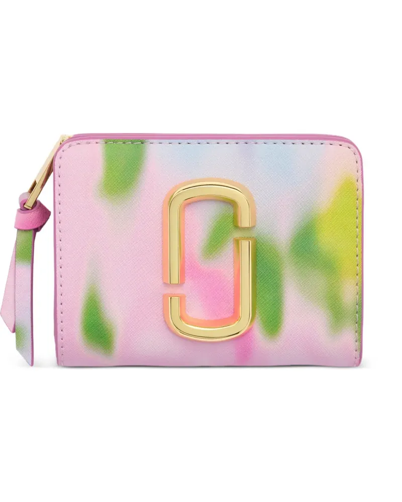 Marc Jacobs The Blurred Floral Snapshot Mini floral-print wallet - Rosa Rosa