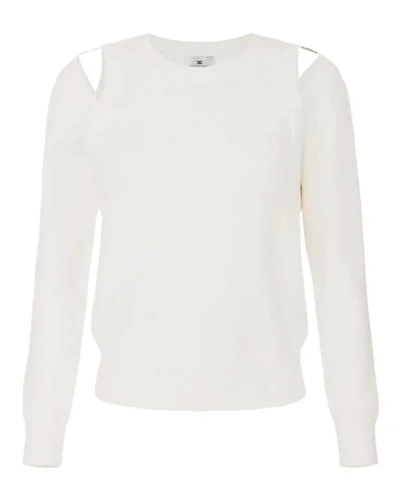 Elisabetta Franchi cut-out knitted sweatshirt - Weiß Weiß