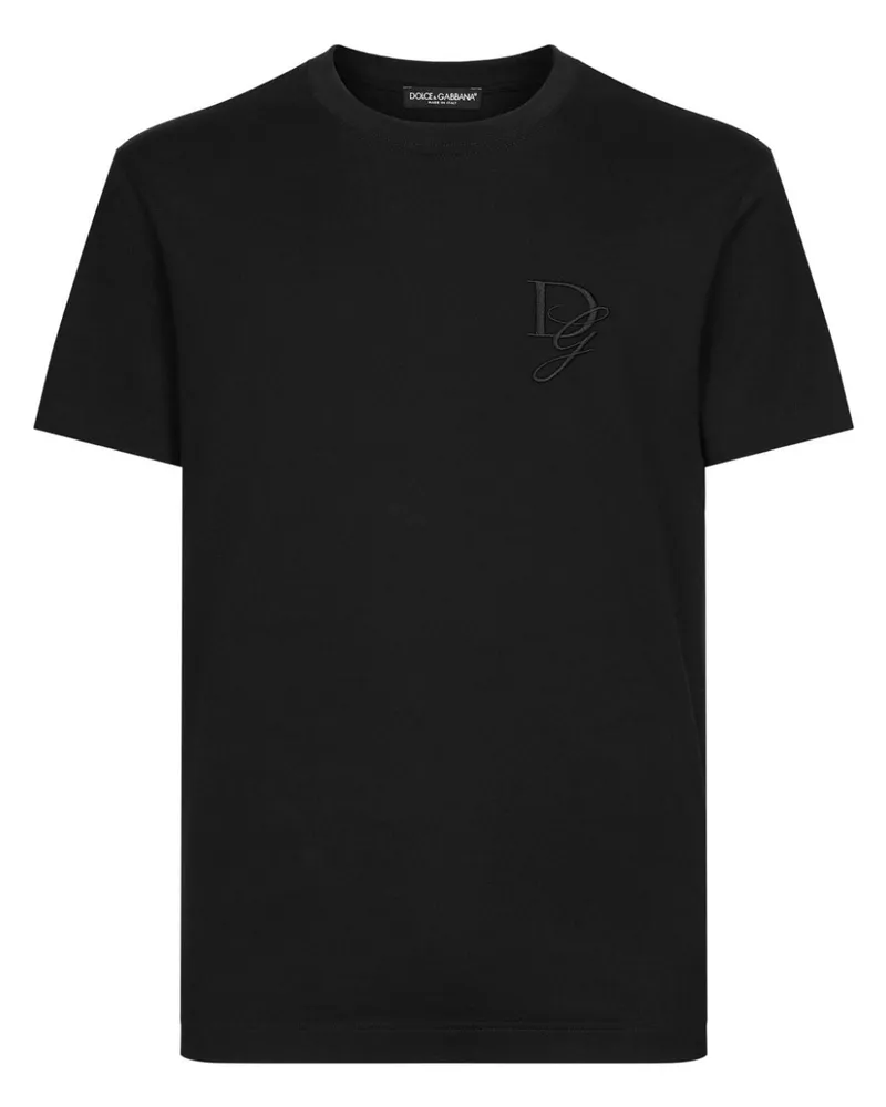 Dolce & Gabbana T-Shirt aus Baumwolle - Schwarz Schwarz
