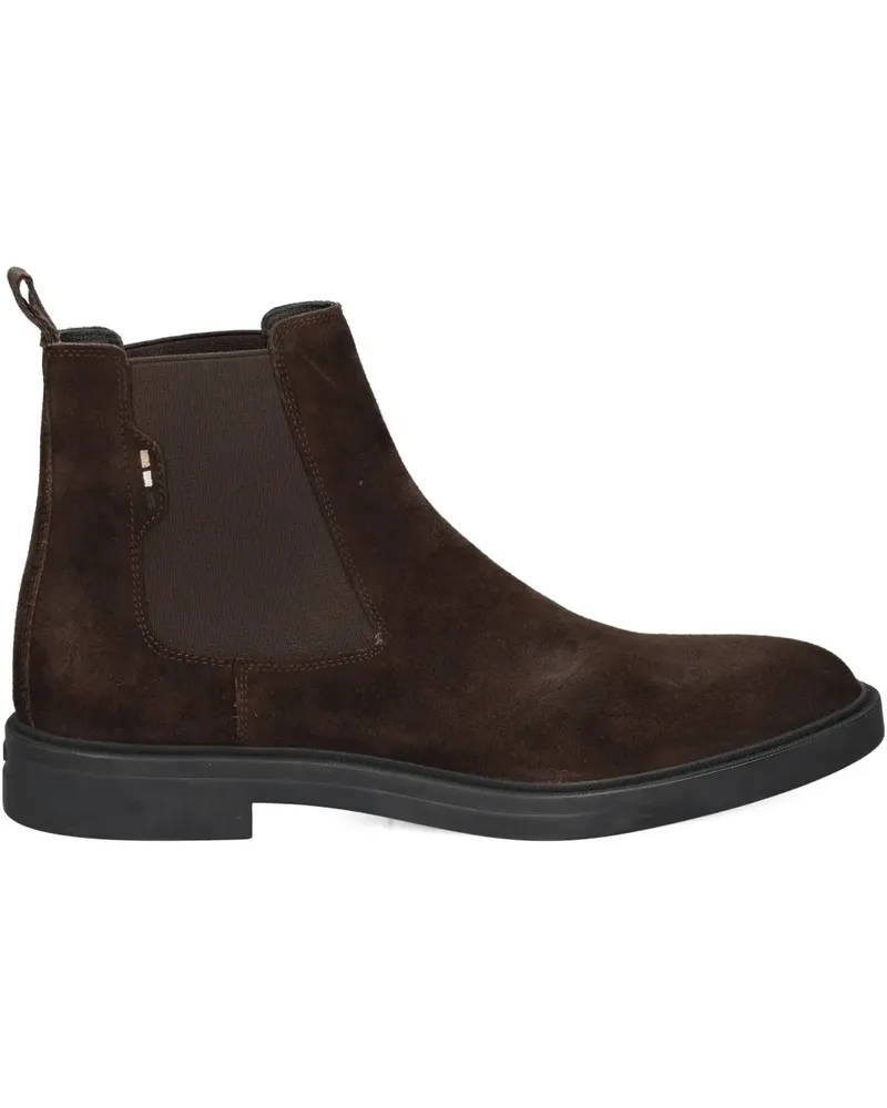HUGO BOSS Calev elastic-panel suede boots - Braun Braun