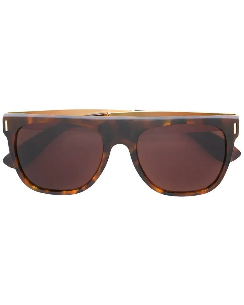 RETROSUPERFUTURE Flat Francis' Sonnenbrille - Braun Braun