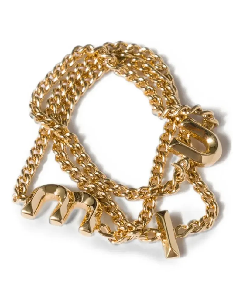 Miu Miu metal ring - Gold Gold