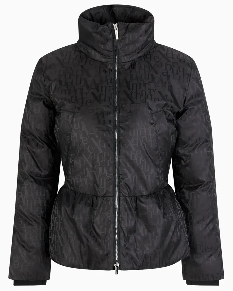 Armani Exchange Bomberjacke mit Logo - Schwarz Schwarz