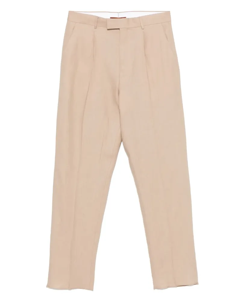 Ermenegildo Zegna Hose aus Leinen - Nude Nude