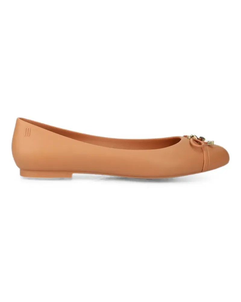 Melissa Doll bow-detail ballet flats - Orange Orange