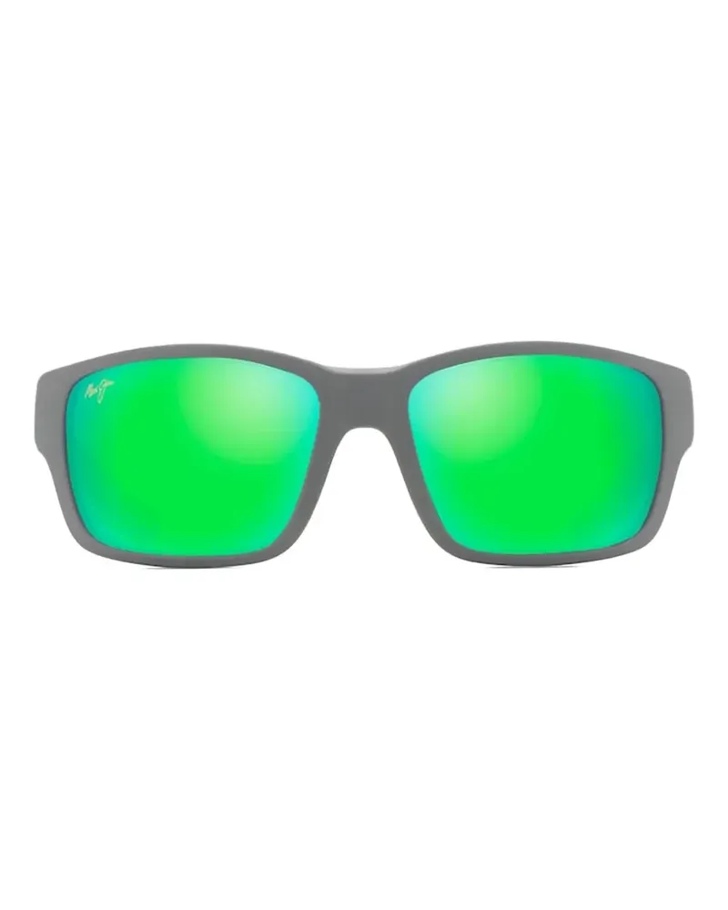 Maui Jim Mangroves rectangle-frame sunglasses - Grau Grau