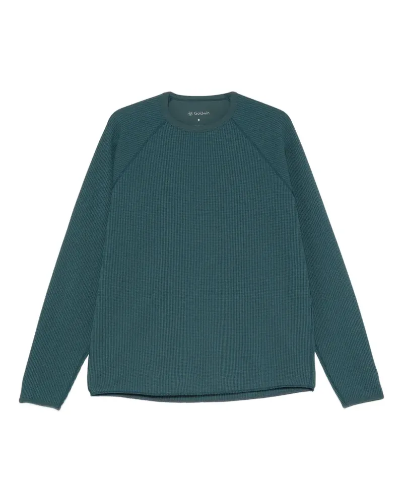 Goldwin waffle-knit raglan-sleeve T-shirt - Blau Blau