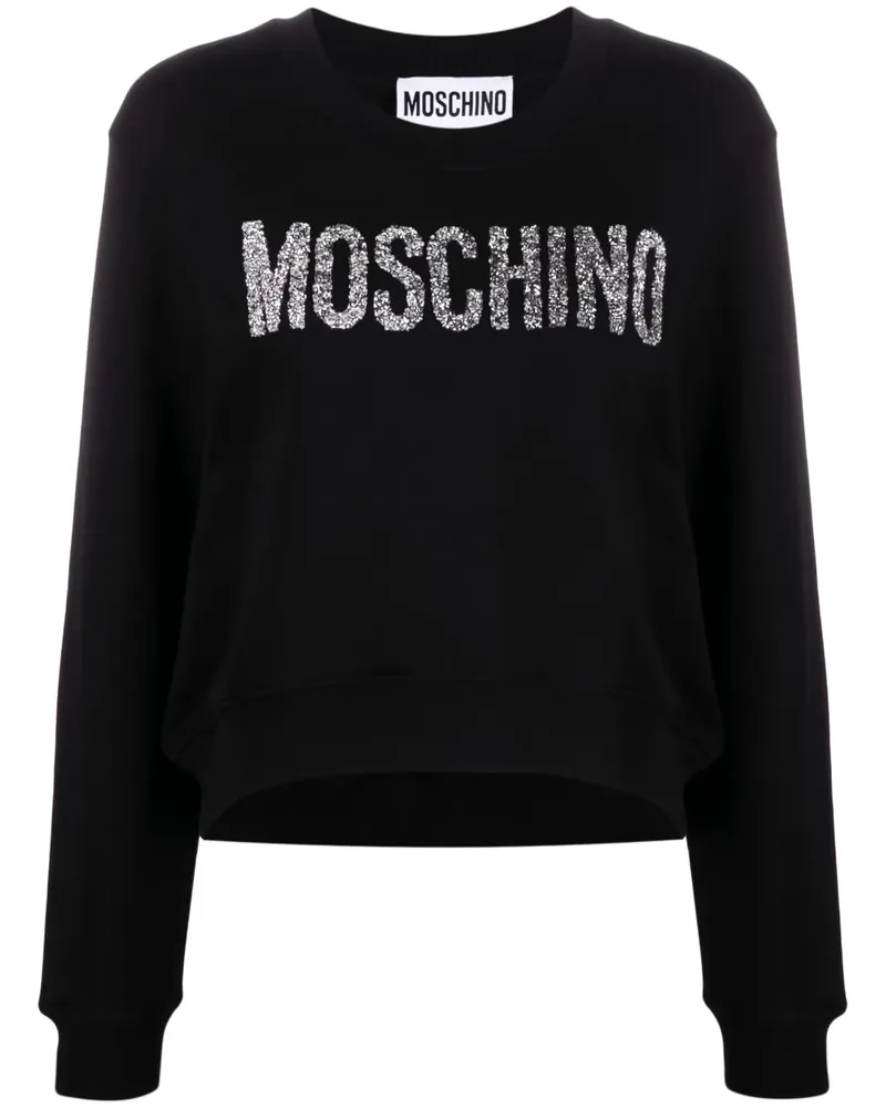 Moschino T-Shirt mit Logo - Schwarz Schwarz