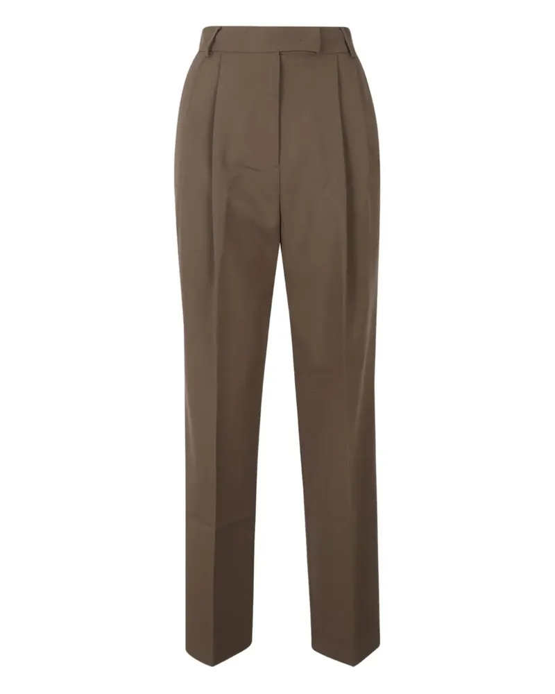 FRANKIE Shop back welt pocket suit trousers - Braun Braun