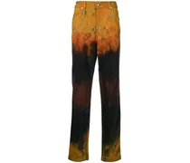 Gerade Jeans im Distressed-Look - Mehrfarbig