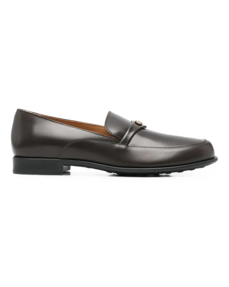 TOD'S Loafer mit Logo-Schild - Braun Braun