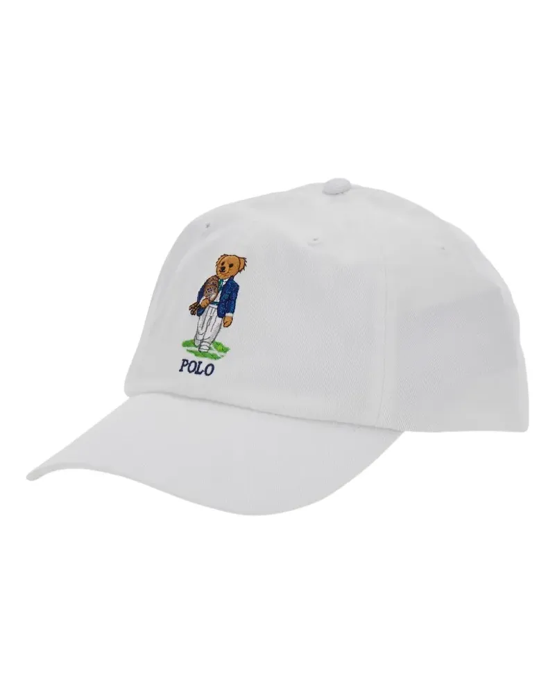 Ralph Lauren embroidered-logo Wimbledon cap - Weiß Weiß