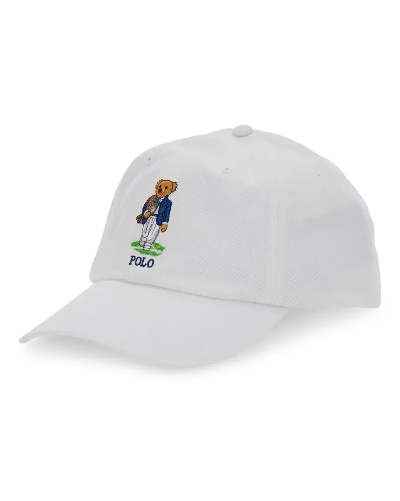 Ralph Lauren embroidered-logo Wimbledon cap - Weiß Weiß