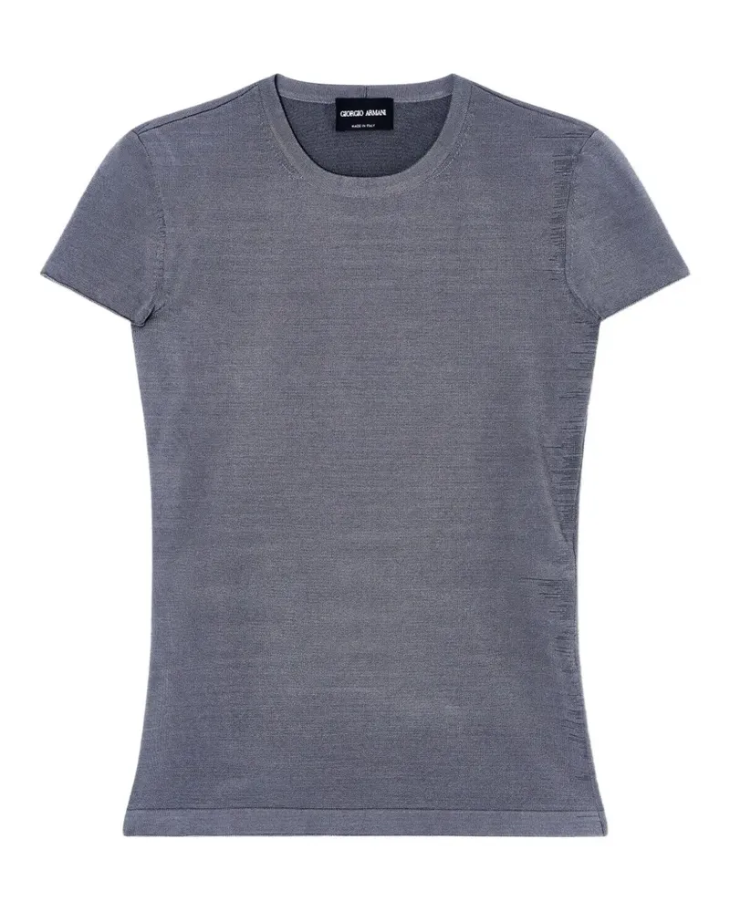 Giorgio Armani T-Shirt mit Rundhalsausschnitt - Grau Grau