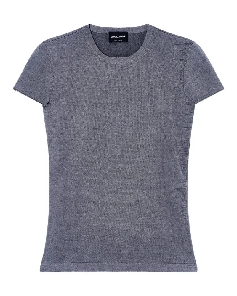 Giorgio Armani T-Shirt mit Rundhalsausschnitt - Grau Grau