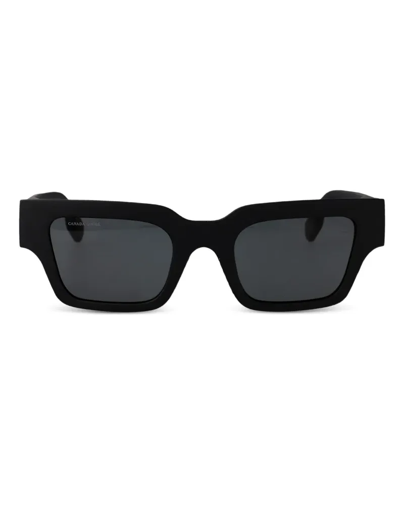 Canada Goose Sonnenbrille mit breitem Gestell - Schwarz Schwarz