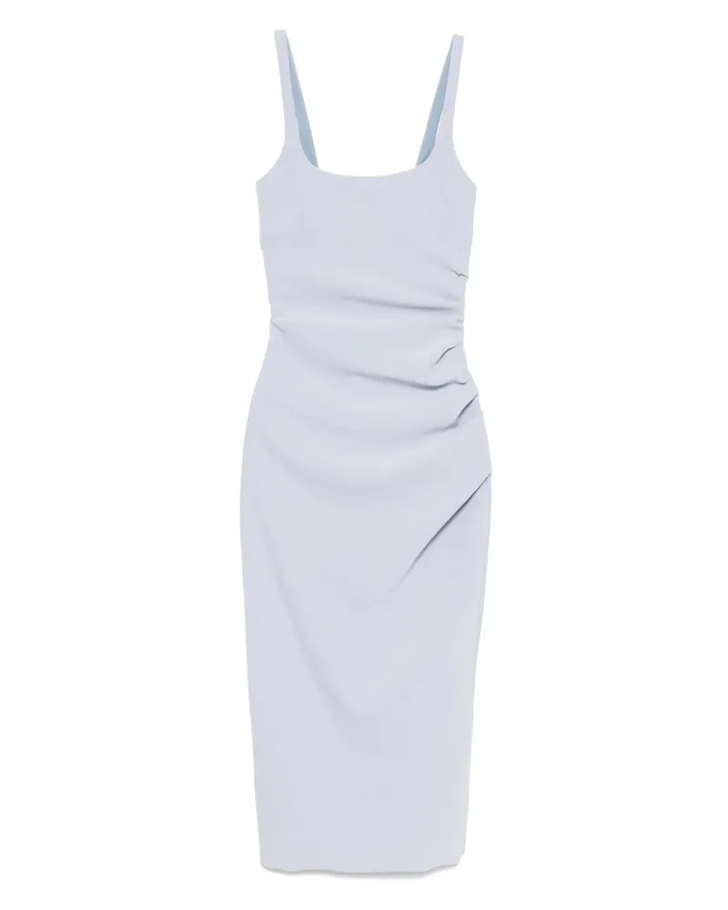 bec & bridge Karina Midikleid mit Biesen - Blau Blau