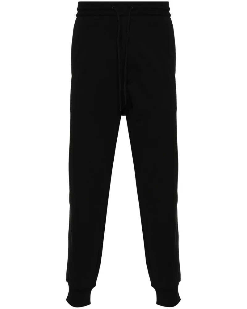 Y-3 Jerseyhose mit Logo-Print Schwarz