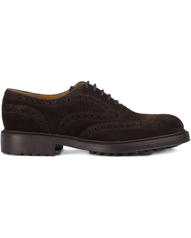 Doucal´s Oxford-Schuhe aus Wildleder - Braun Braun