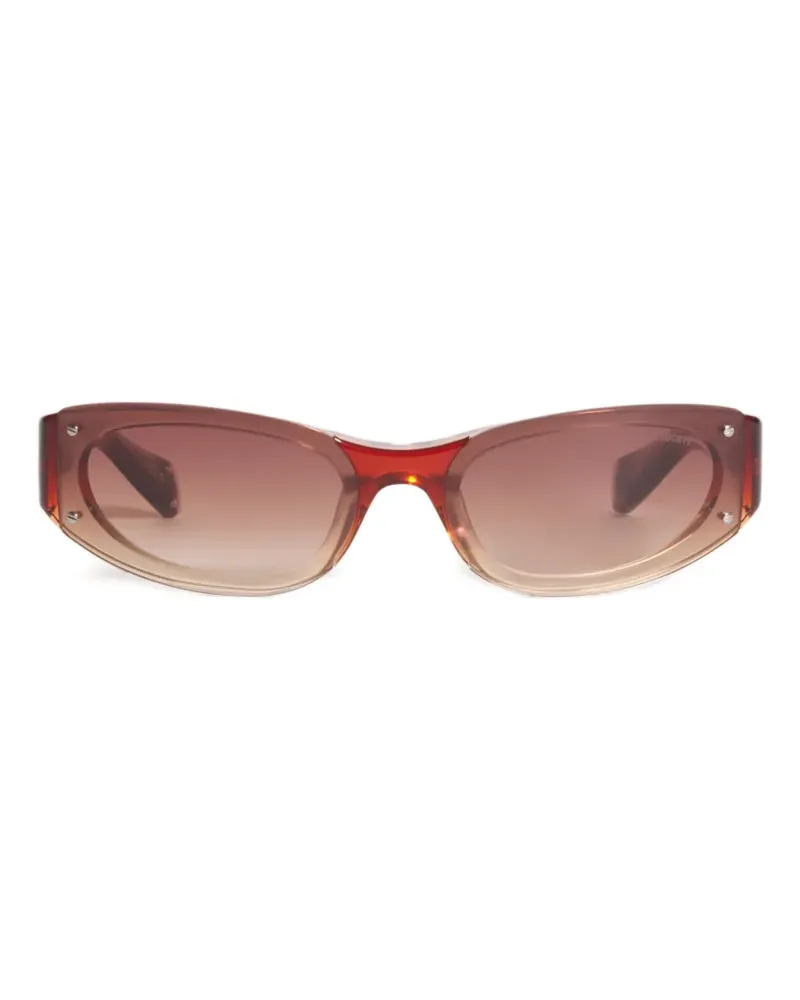 Kitsuné x A. Society Nico gradient-effect sunglasses - Rot Rot