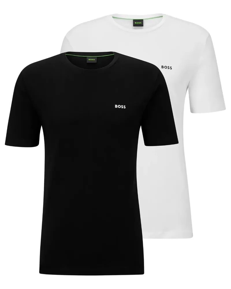 HUGO BOSS Set aus zwei T-Shirts mit Logo-Print - Weiß Weiß