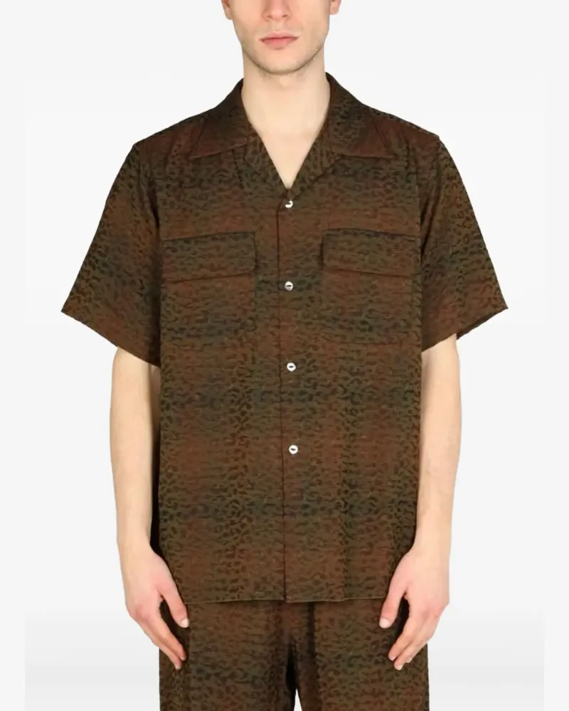 NEEDLES short sleeve shirt - Braun Braun