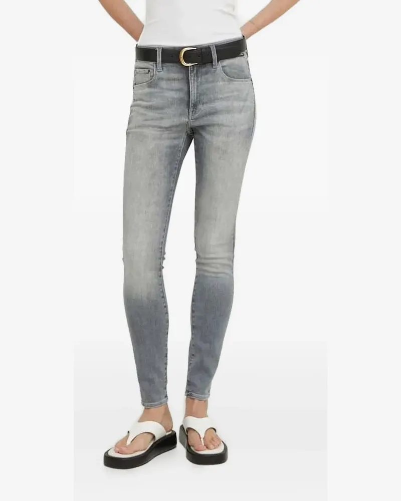 G-STAR RAW Ausgeblichene Skinny-Jans - Grau Grau