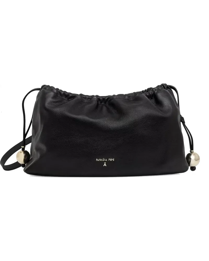 Patrizia Pepe Bubble drawstring-detail bag - Schwarz Schwarz