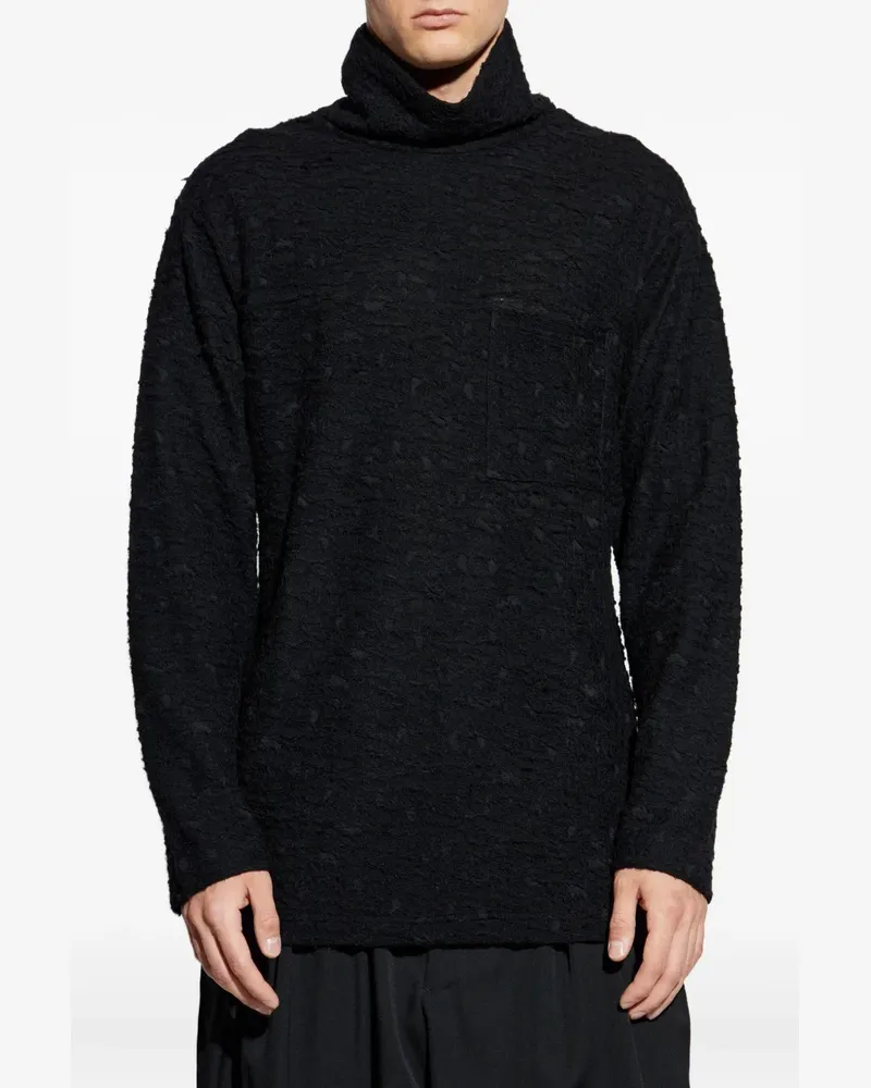 Yohji Yamamoto high-neck jumper - Schwarz Schwarz