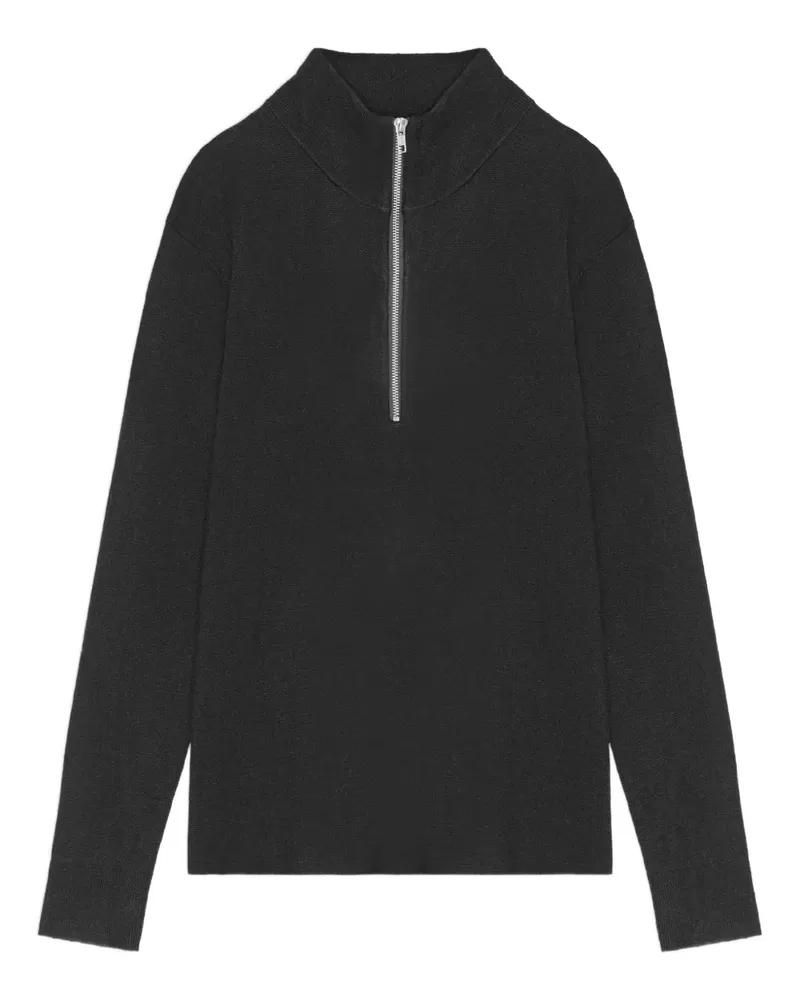 NN 07 Pullover mit Reißverschluss - Schwarz Schwarz