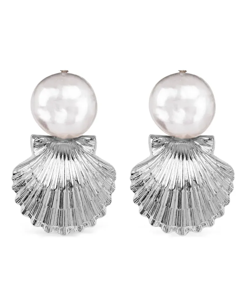 Jennifer Behr Laguna shell earrings - Silber Silber
