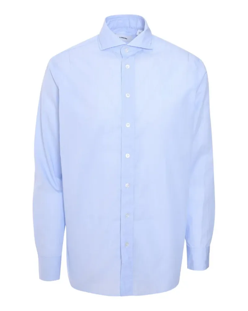 LARDINI spread-collar shirt - Blau Blau