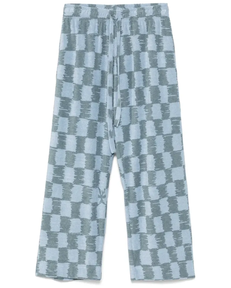 BONSAI Hose mit Schachbrettmuster - Blau Blau