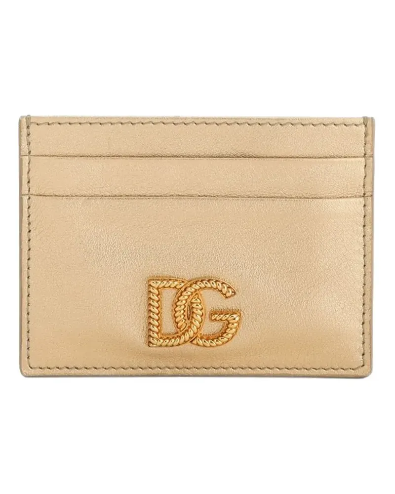 Dolce & Gabbana logo cardholder - Gold Gold