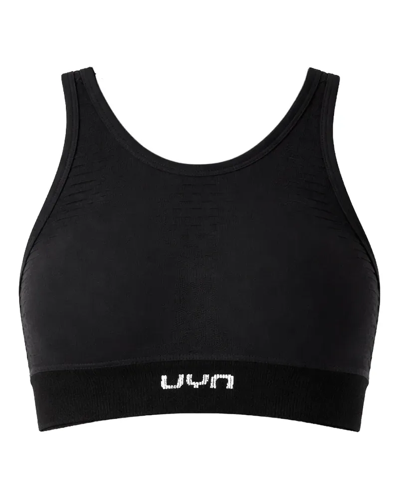 UYN logo textured top - Schwarz Schwarz