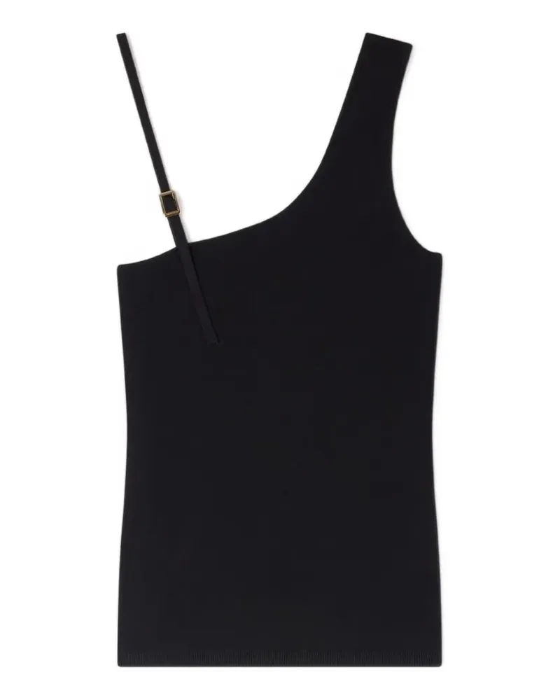 Sandro Asymmetrischer Strickpullover - Schwarz Schwarz