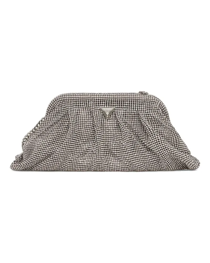 Guess Clutch mit Kettenriemen - Silber Silber