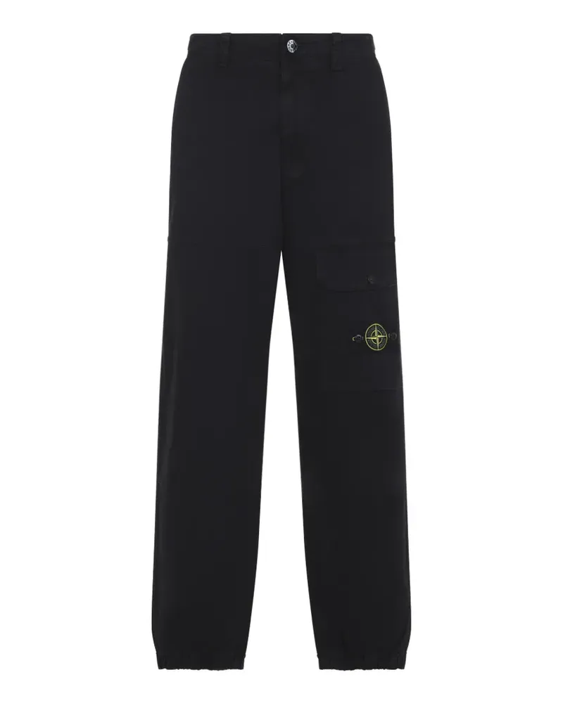 Stone Island pocket logo trousers - Schwarz Schwarz