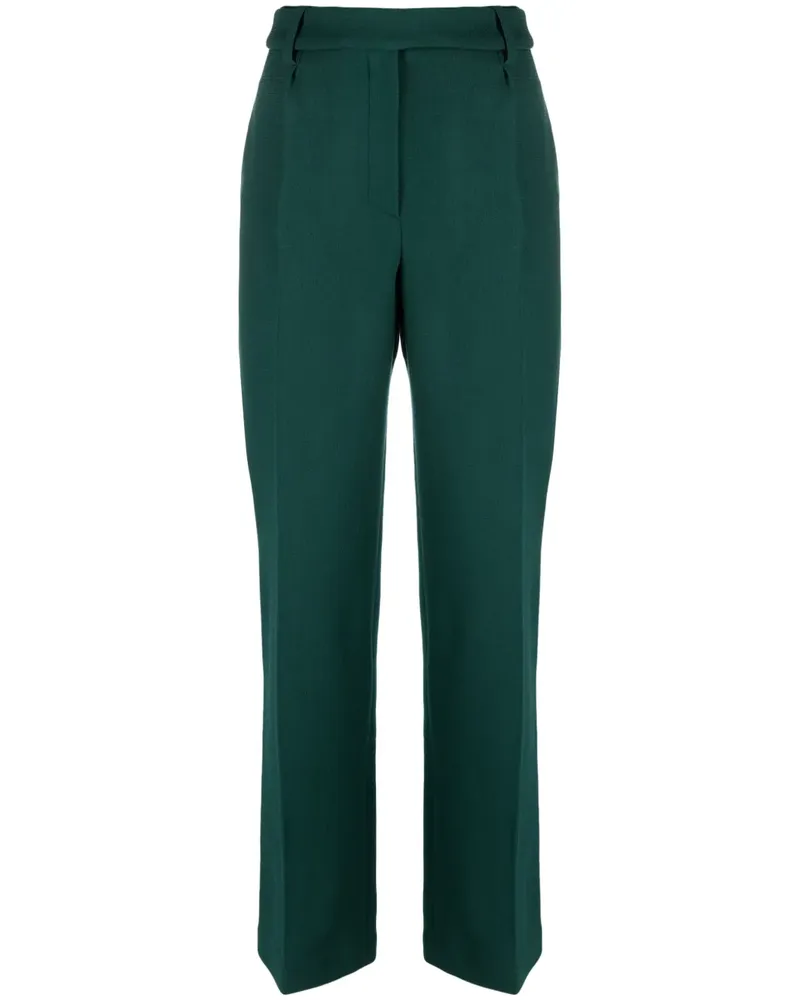 Alexandre Vauthier Weite Hose mit Hahnentrittmuster - Grün Grün