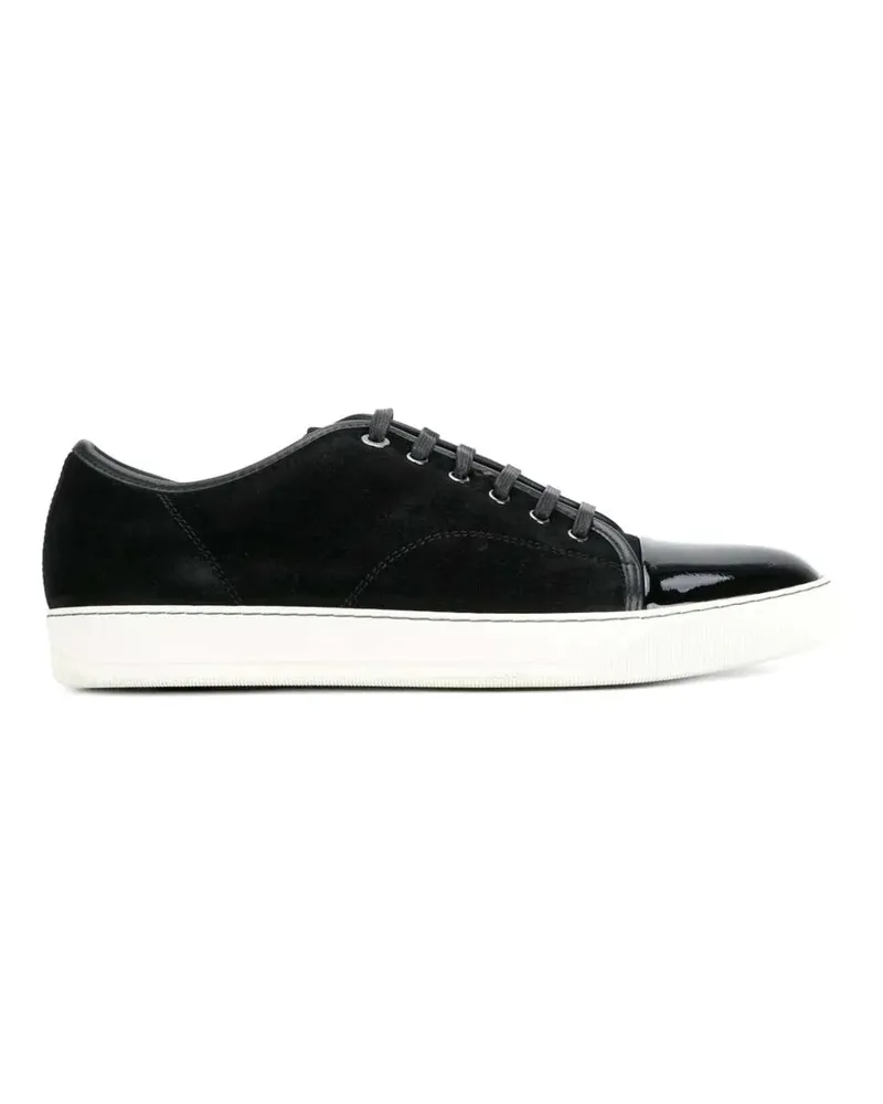 Lanvin cap-toe suede sneakers - Schwarz Schwarz