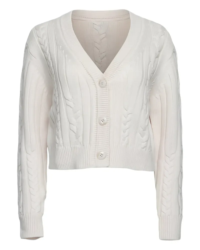 TWP Hemingway Cardigan mit Zopfmuster - Nude Nude