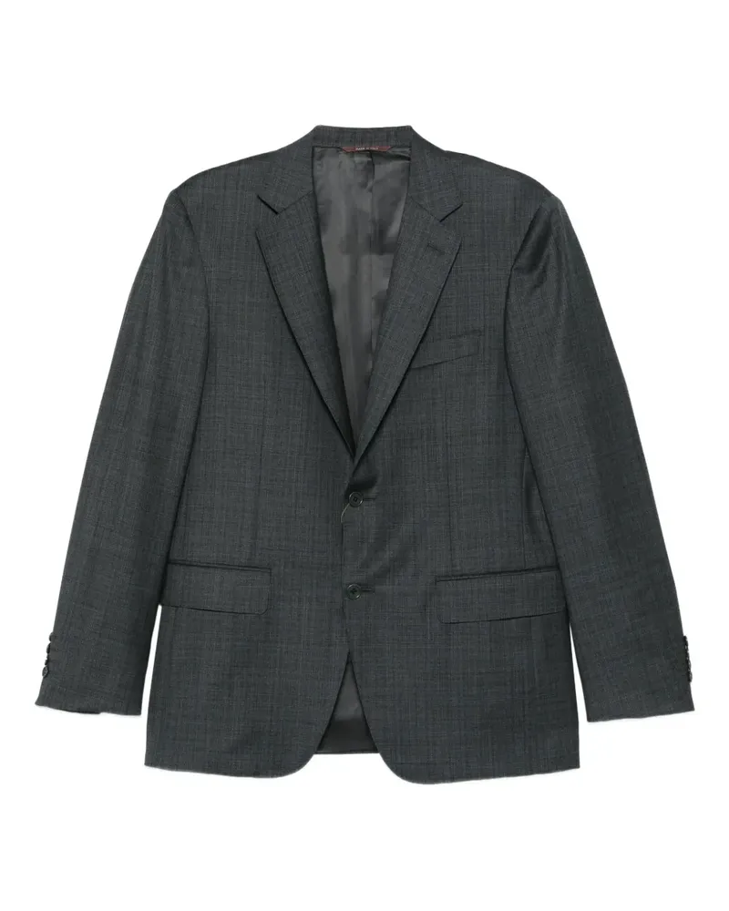 Canali Karierter Anzug - Grau Grau