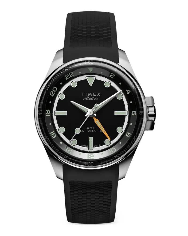 Timex Atelier GMT Armbanduhr 40mm - Schwarz Schwarz
