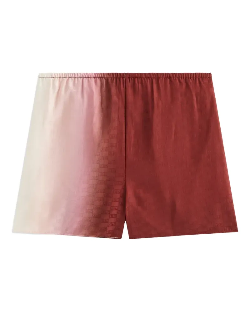 KITH ombre monogram shorts - Rot Rot