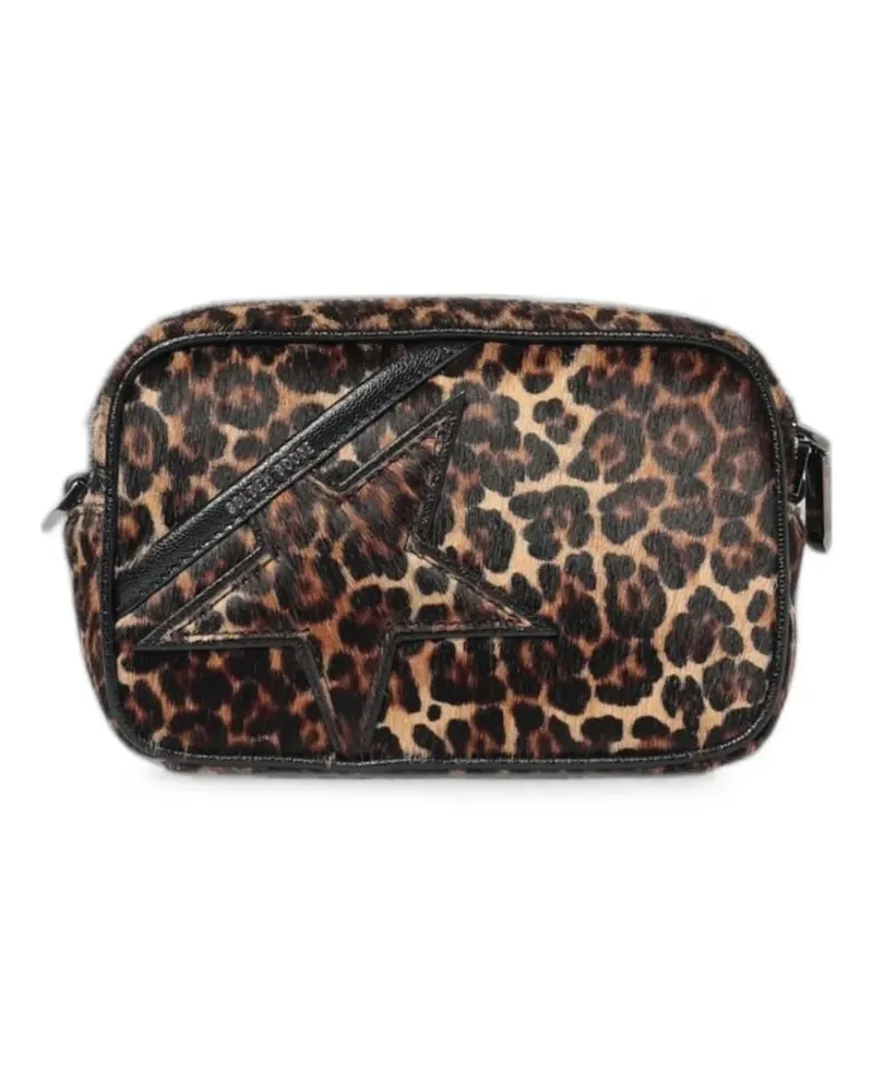 Golden Goose mini Star leopard-print shoulder bag - Nude Nude