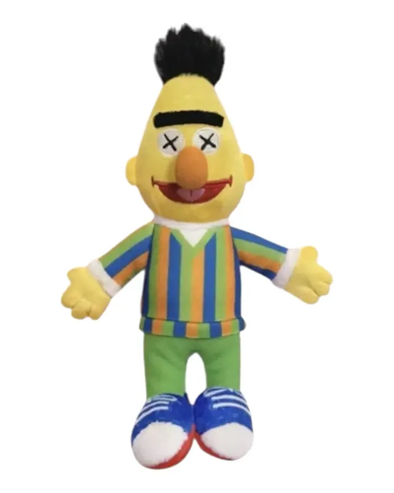 KAWS x Sesame Street Water Parade Bert plush keychain - Gelb Gelb