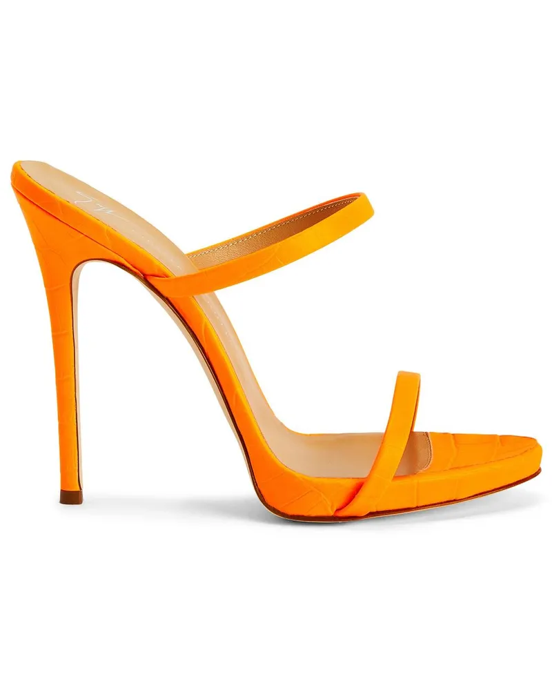 Giuseppe Zanotti Pantoletten mit Doppelriemen - Orange Orange