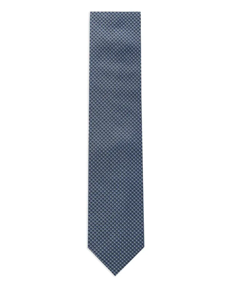 Corneliani Geometrisch gemusterte Krawatte - Blau Blau
