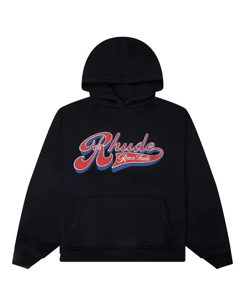 RHUDE Pit Stopp Hoodie - Schwarz Schwarz