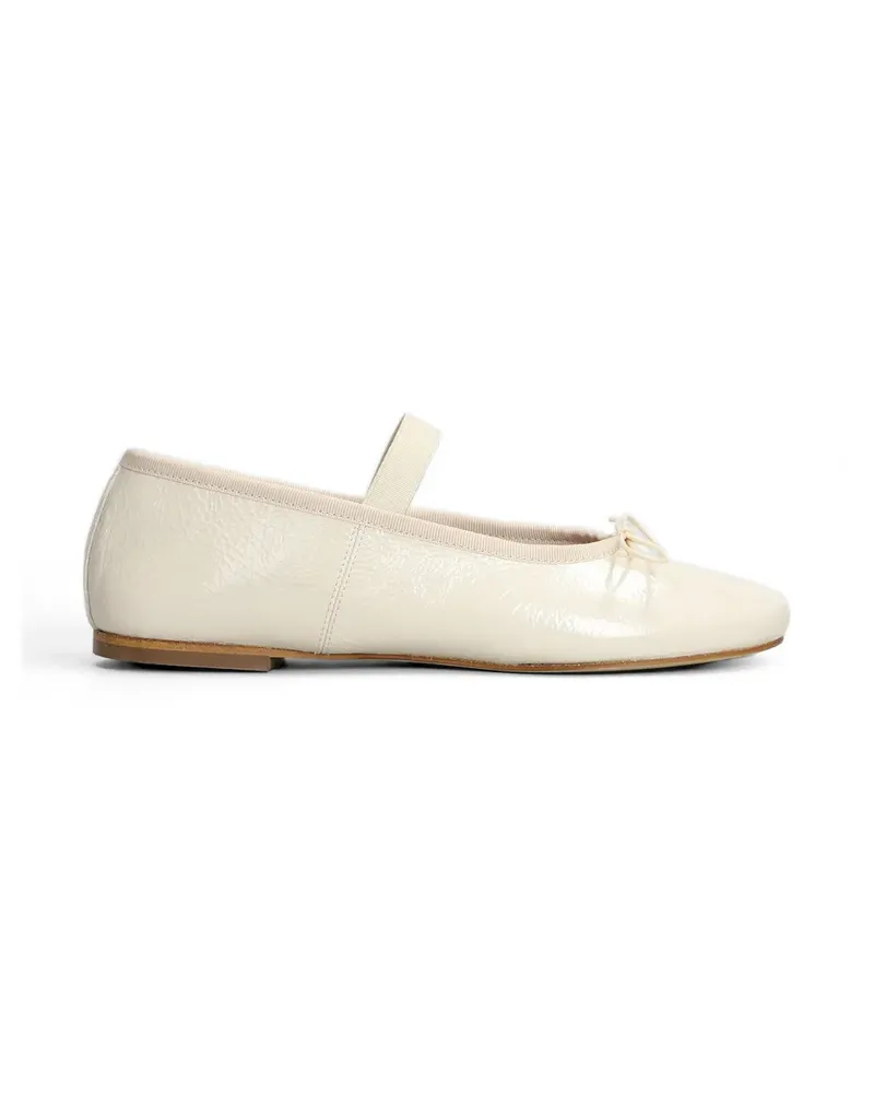 Anniel bow-detail elasticated-strap ballet flats - Nude Nude